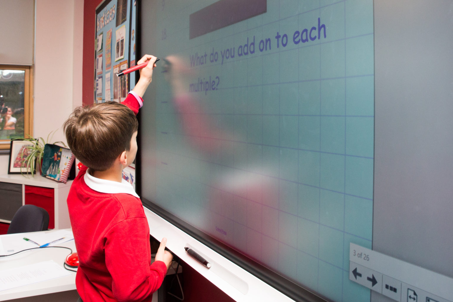 SMART MX interactive screens at Grange Park Primary School