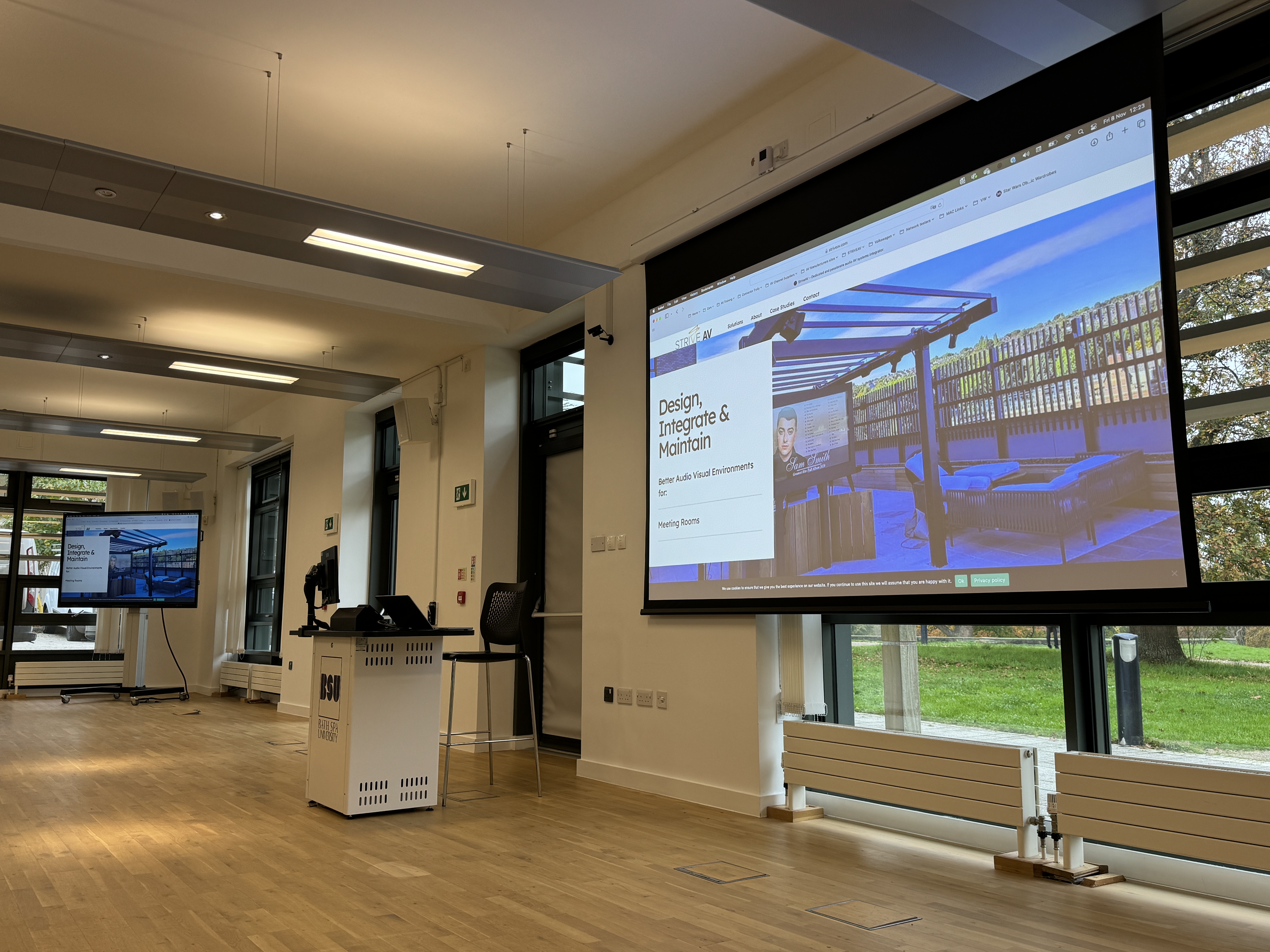 Bath Spa University – Investing in Future-proof AV Technology, Strive AV case study