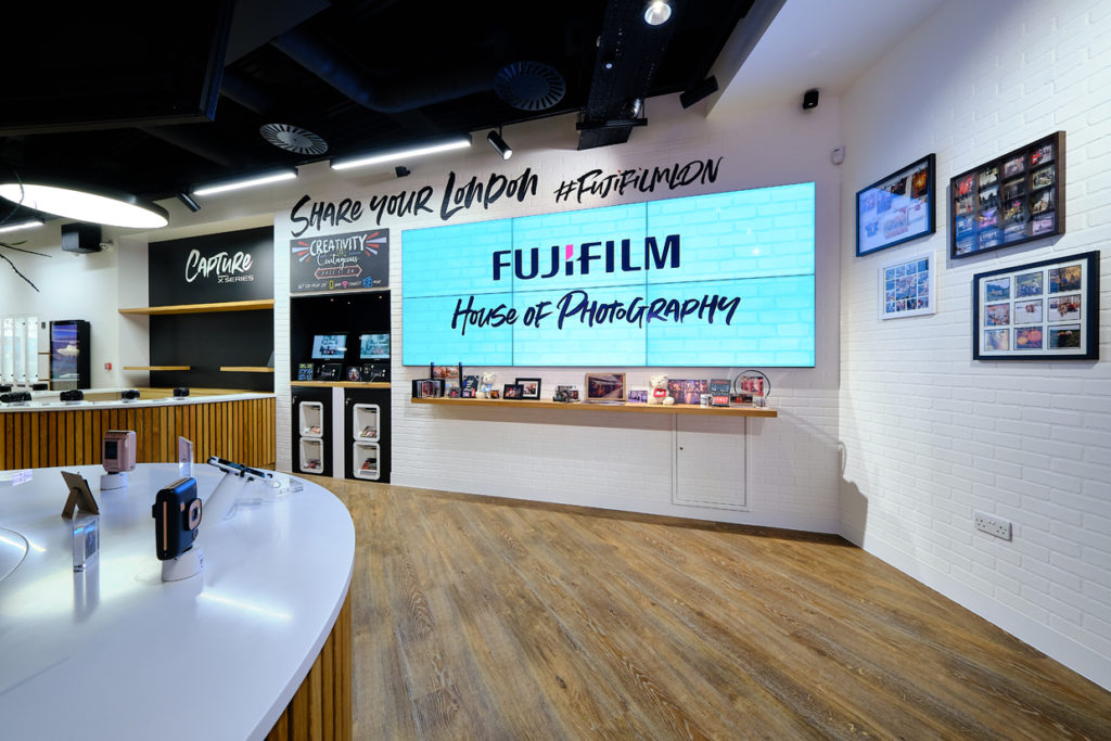 Fujifilm House of Photography retail digital signage